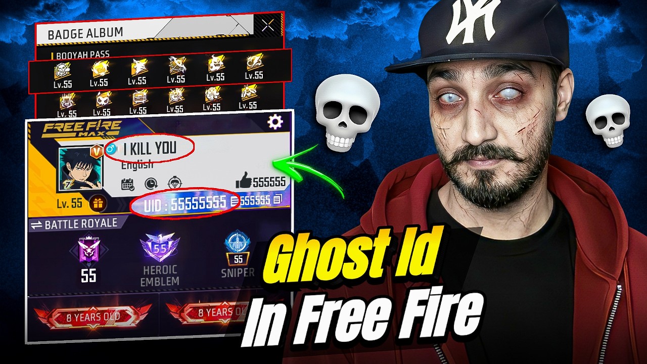 FREE FIRE GHOST ID 😱 SEARCHING HORROR AND HAUNTED ID IN FREE FIRE 😈 DON’T OPEN THIS ID