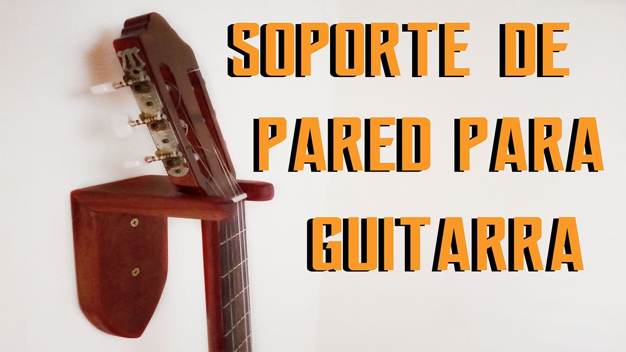Soporte de pared para guitarra en madera