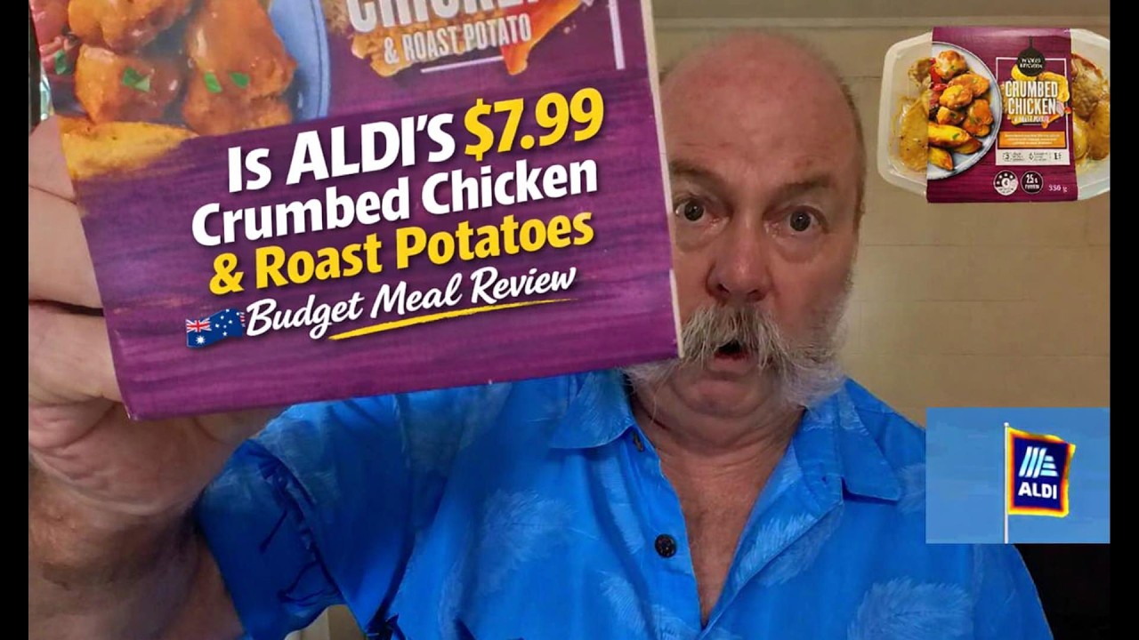 Is Aldi’s $7.99 Crumbed Chicken & Roast Potatoes Any Good? 🇦🇺 Budget Meal Review