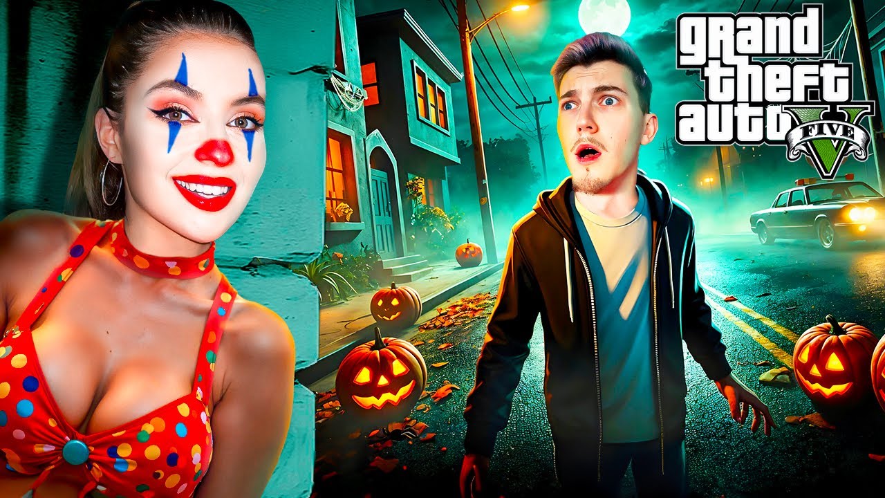 J'ESPIONNE JEANFILS EN CLOWN TUEUR SUR GTA!!! (Il est terrifi&eacute;...)