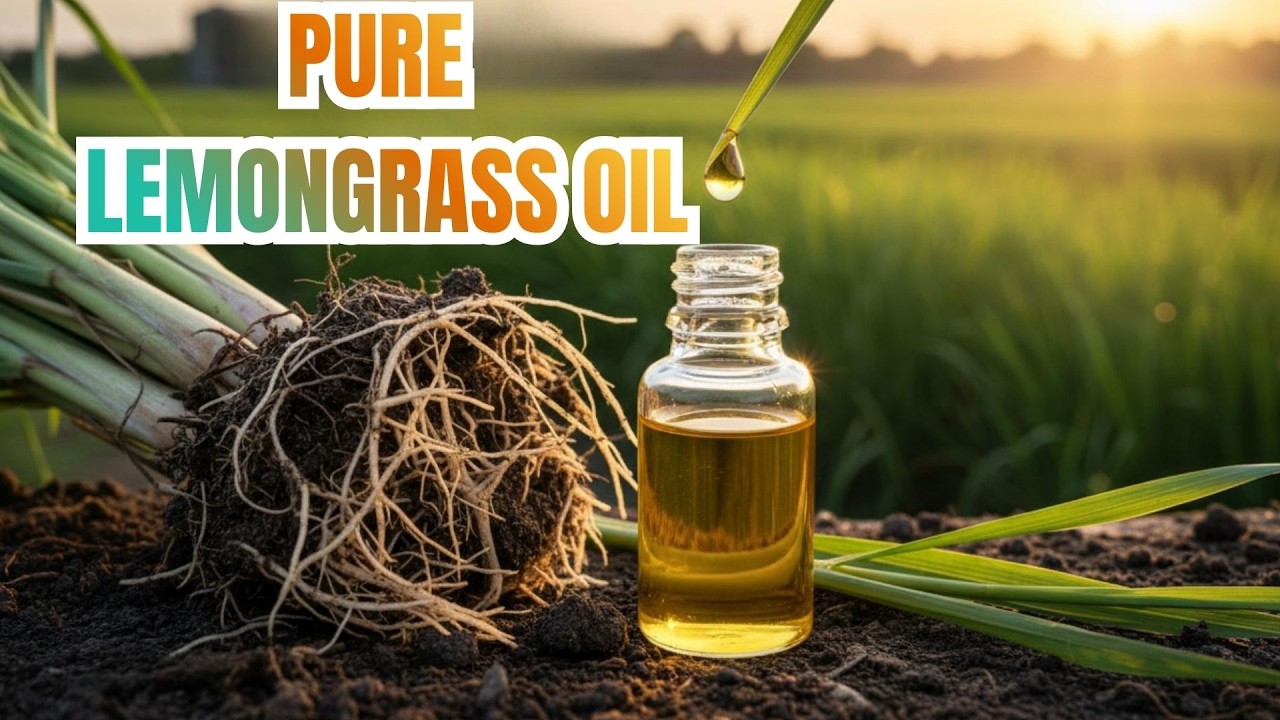 GOLDEN DROPS of Lemongrass – From Field to Pure Oil
