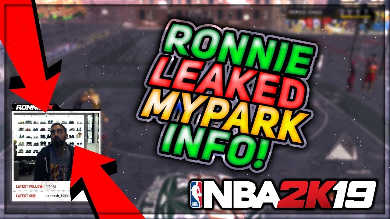 CHRIS SMOOVE AND RONNIE LEAK HUGE NBA 2K19 PARK + PLAYER NEWS!!!