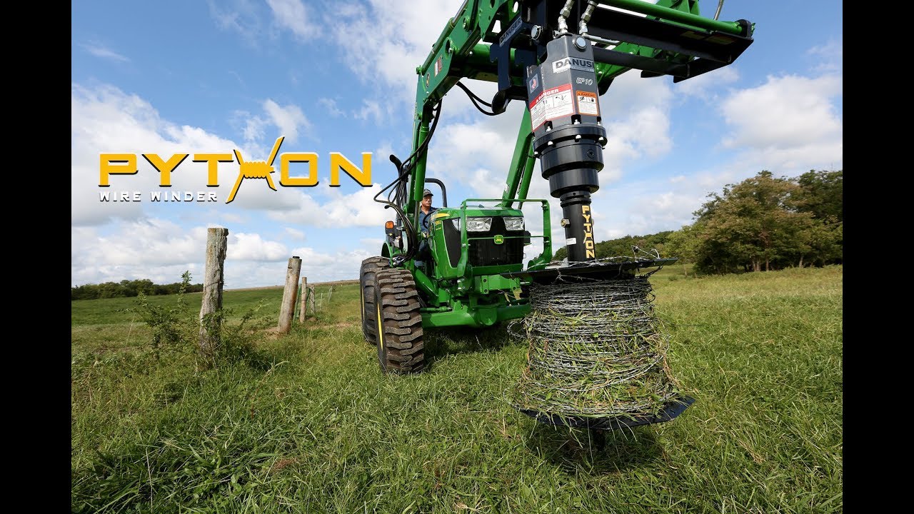 Best Way to Roll Up Fence Wire | Python Wire Winder :30