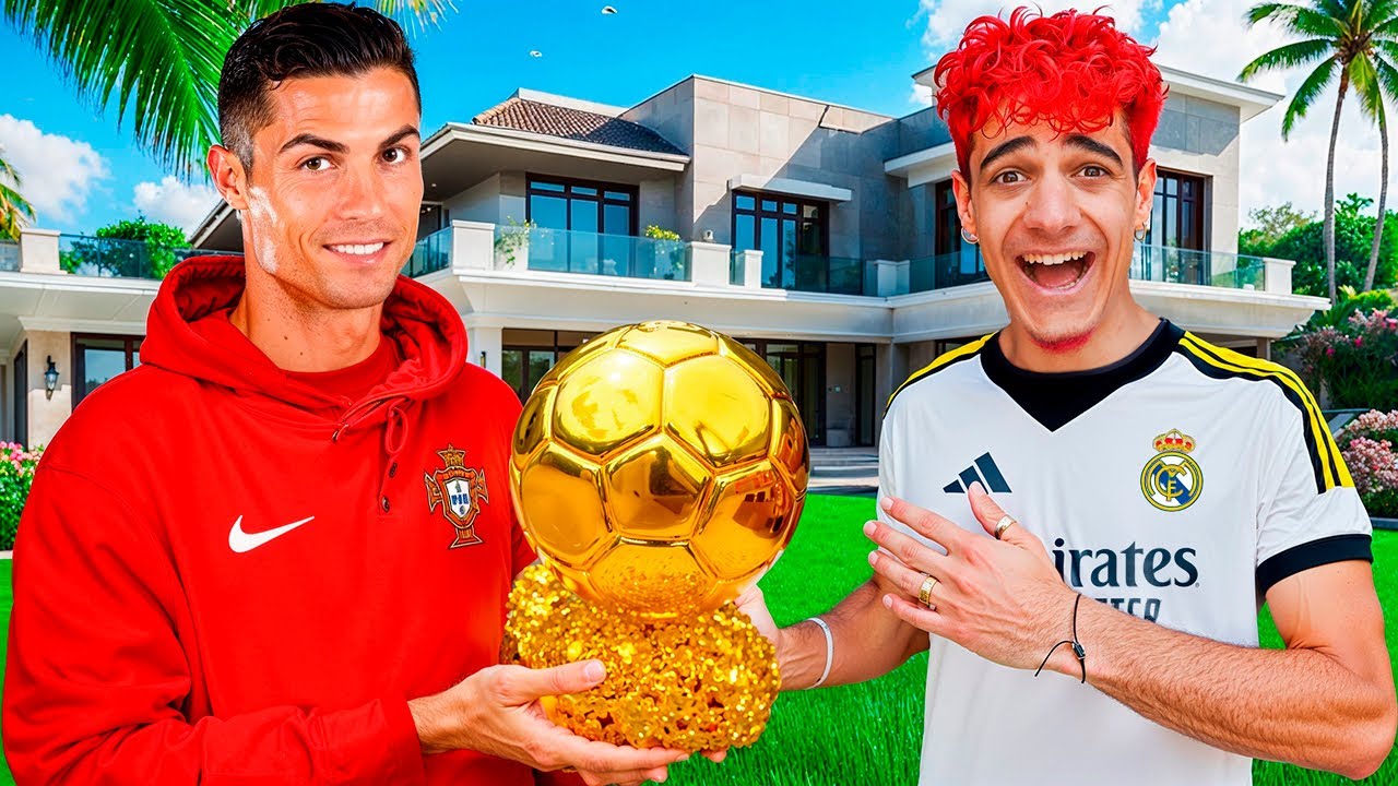 CRISTIANO RONALDO me ENVÍA su BALON de ORO! (BROMA)
