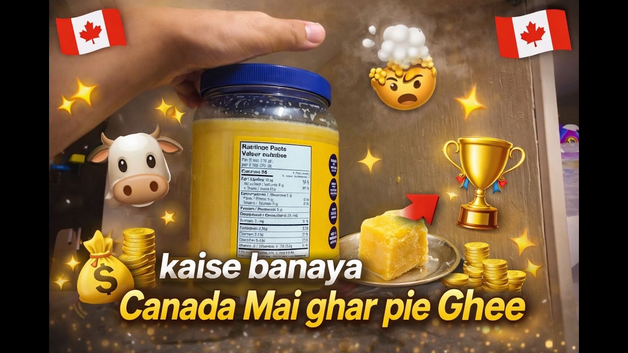 Homemade Ghee in Canada 🧈🔥 | Bilkul Desi Style Ghar Pe Kaise Banaye! ✨ #food #shorts