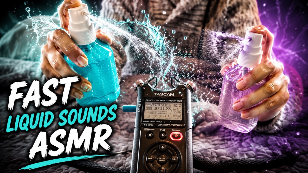 FAST Liquid Sounds ASMR 💧⚡ Intense Tingles