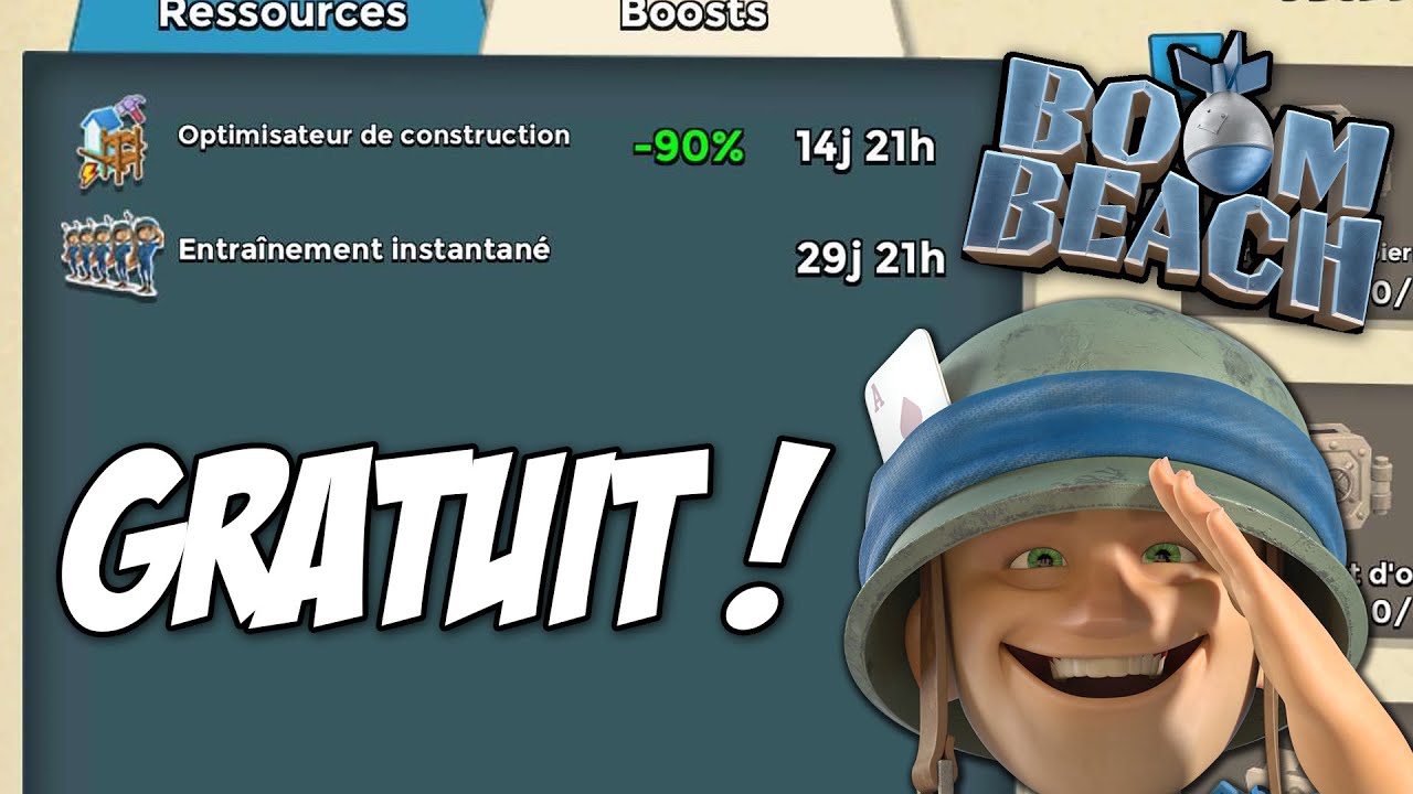 OFFRE Incroyable et GRATUIT sur Boom Beach !