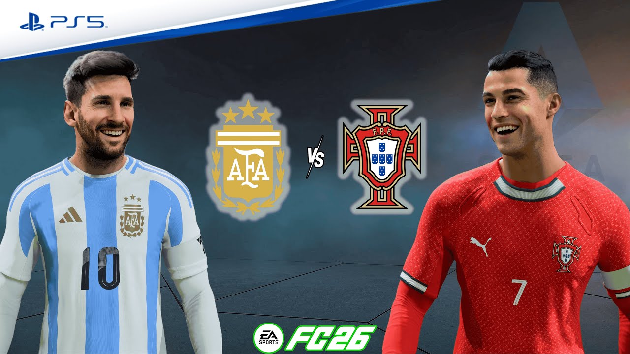 FC 26 - Argentina vs. Portugal Ft. Lionel Messi, Ronaldo | Friendly Match | Full Match | PS5&trade;[4K]