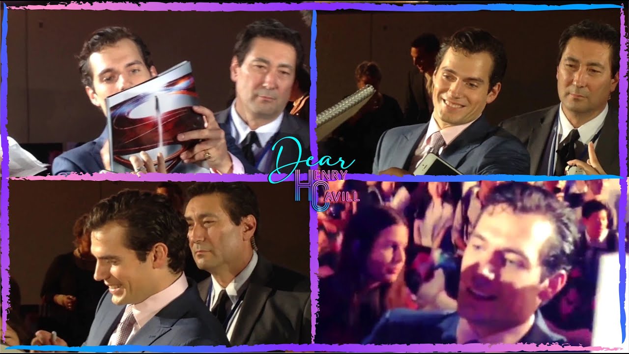 Henry Cavill❤️Man of Steel premiere in Japan at Roppongi Hills Autographs part 3