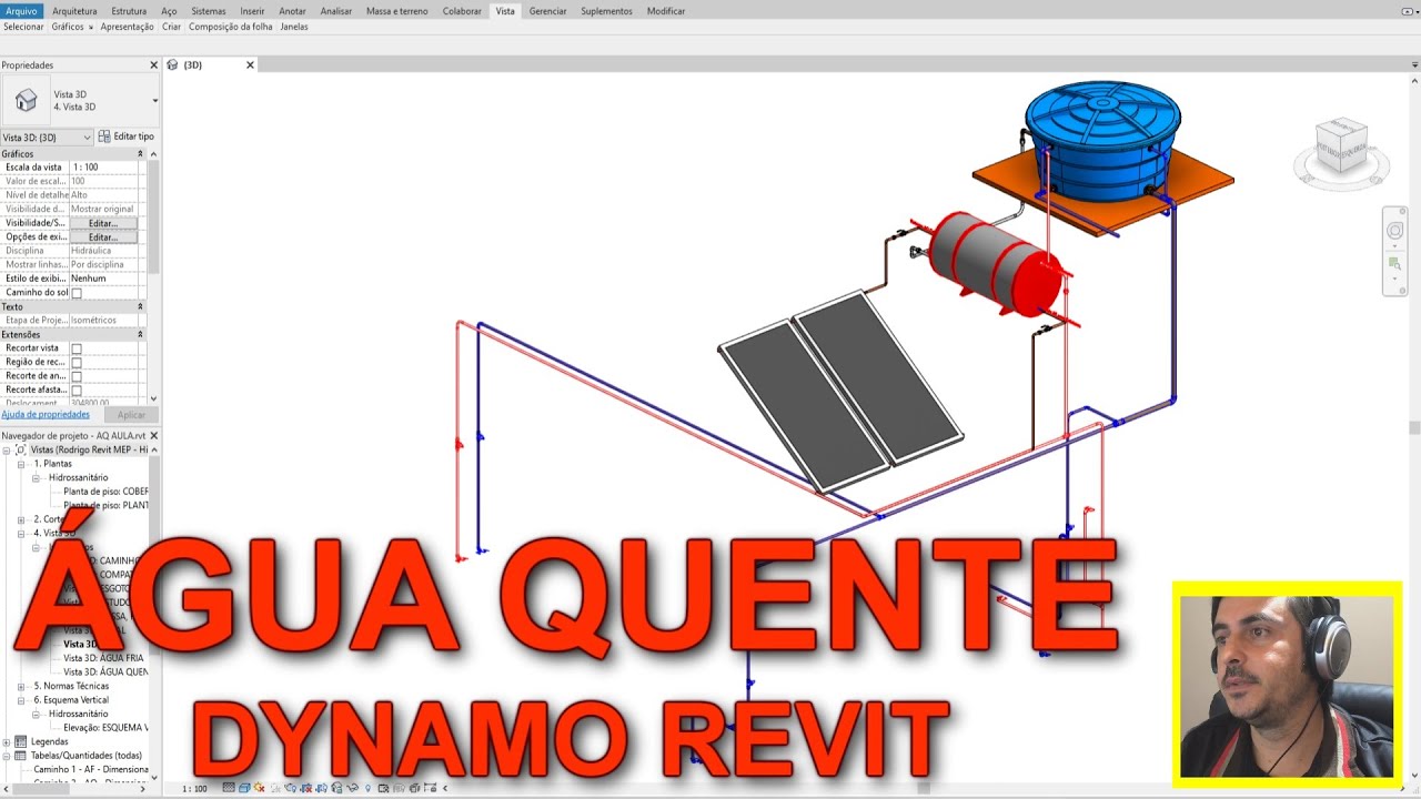 Modelagem e Perda de Carga Água Quente_Dynamo Revit