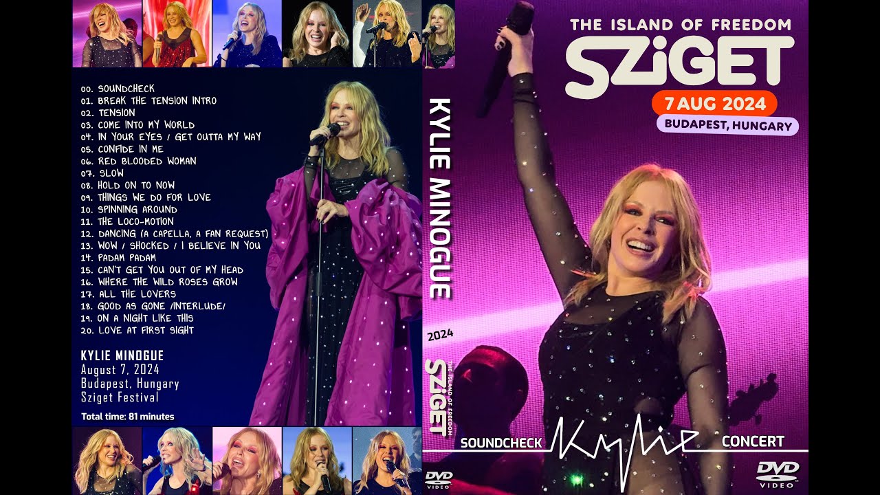 Kylie Minogue Live at Sziget Festival, Budapest - August 7, 2024