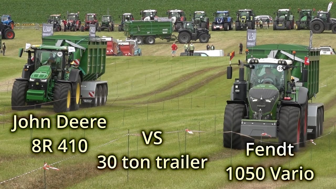 Fendt 1050 Vario против John Deere 8R 410 / Крупные сельскохозяйственные тракторы