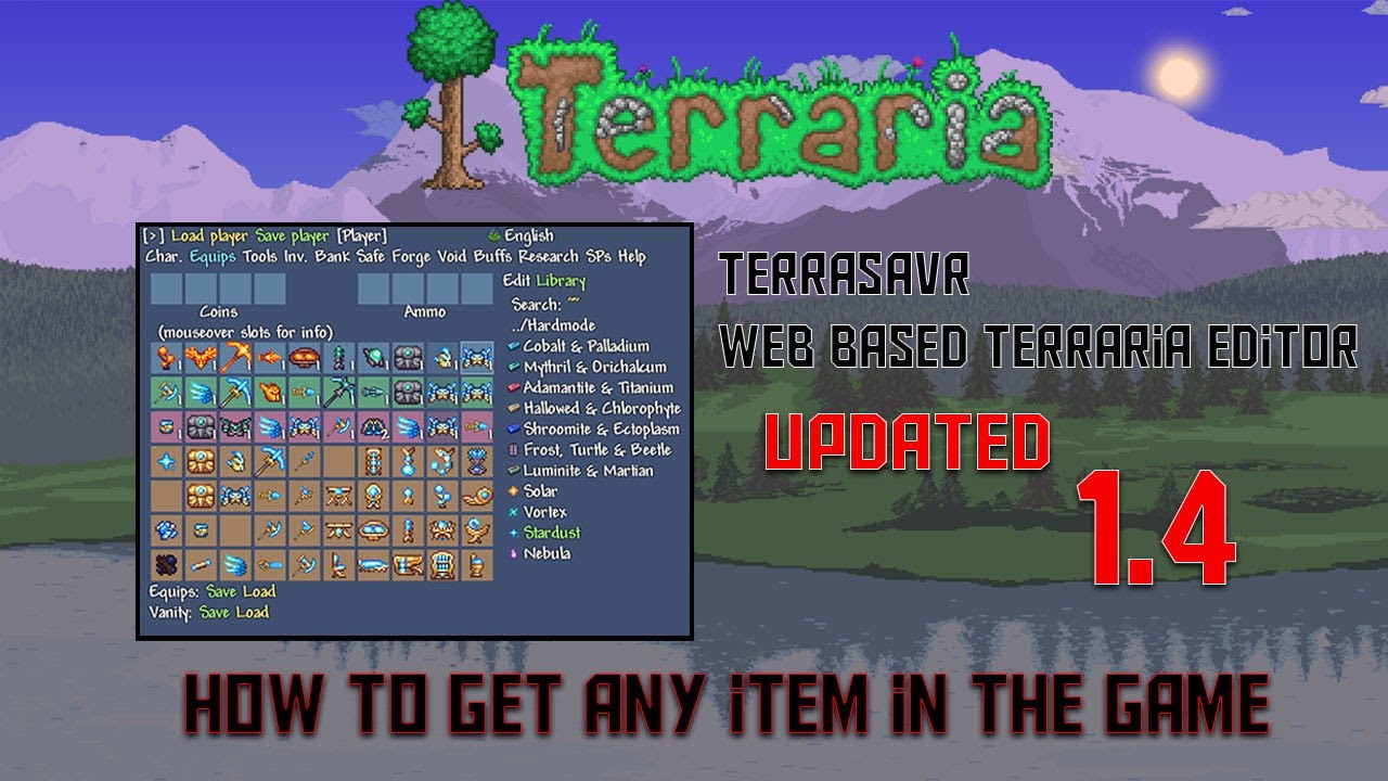 How to Get Any Item in Terraria 1.4 | Terrasavr Inventory Editor