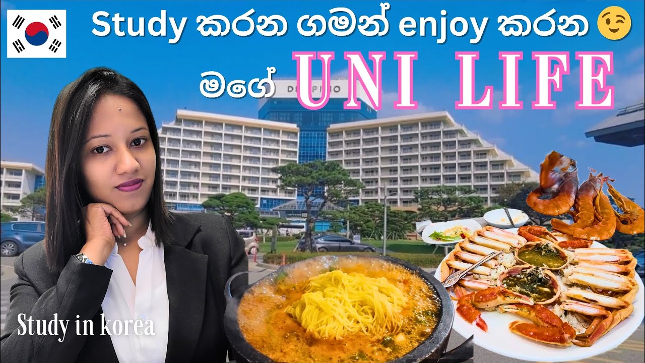 A day of my student life in Korea / දවස් දෙකක් මෙච්චර දුර ගිහින් මොකද කරේ #studyinkorea