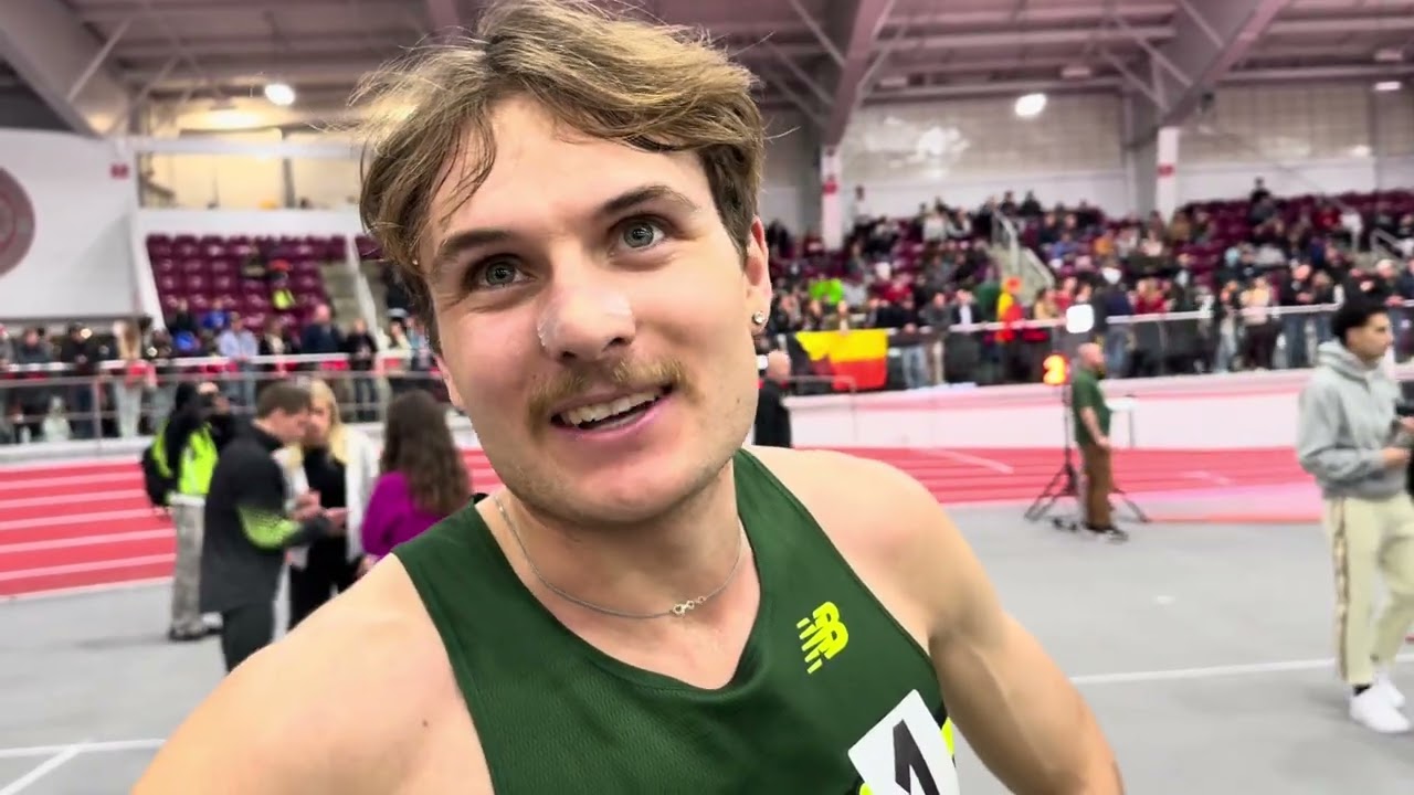Adams State’s Romain Legendre after 13:02 NCAA D2 record in 5k