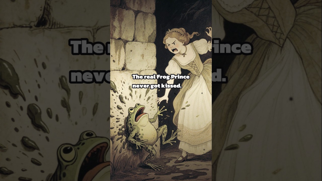 The Real Frog Prince Never Got Kissed 🥀#fairytale #frogprince #tiana #art #history