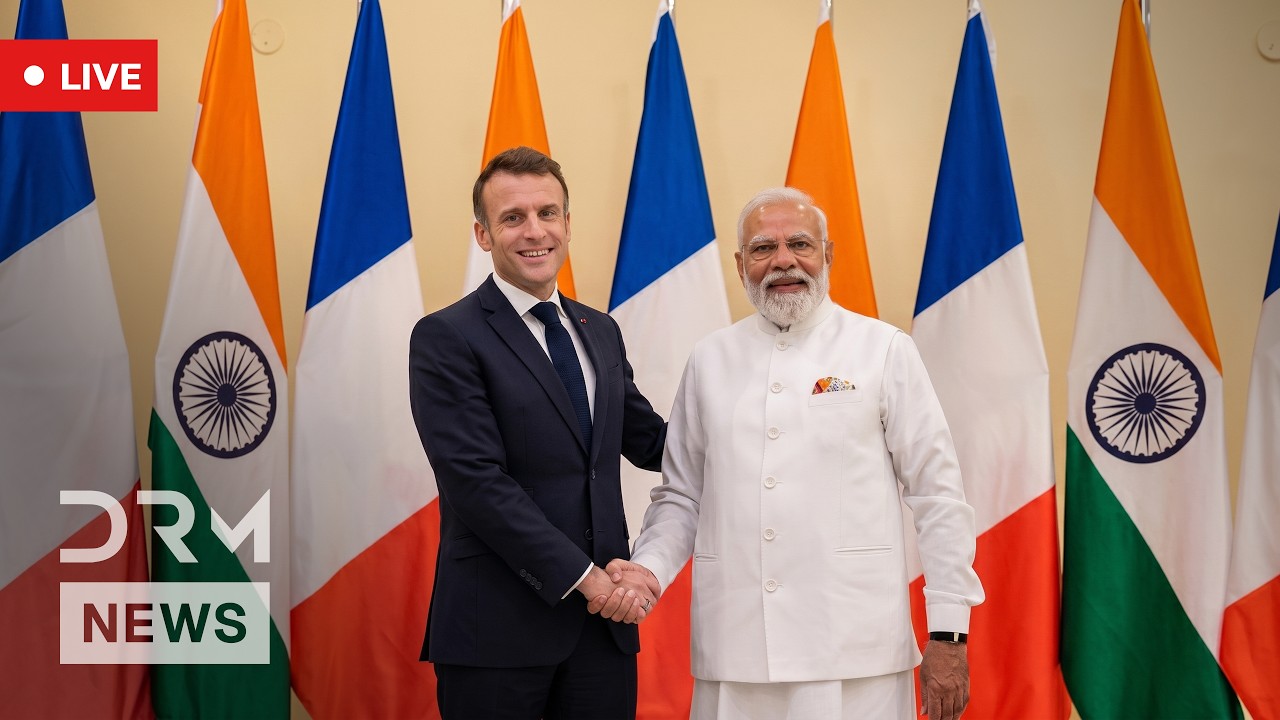 LIVE: French President Macron Welcomes Indian PM Modi At VivaTech | DRM News | AI1F