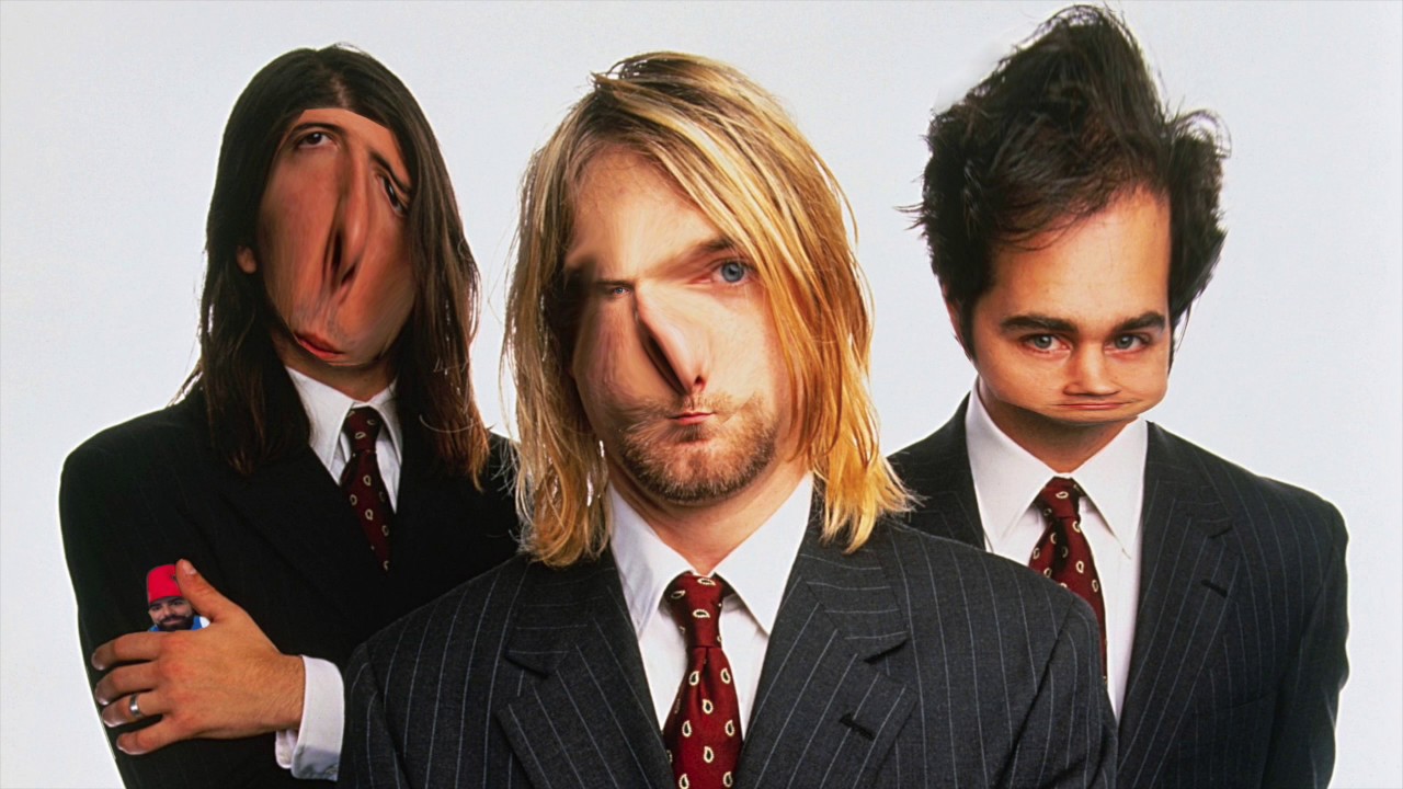 Smells Like Teen Spirit but every note or chord is B flat