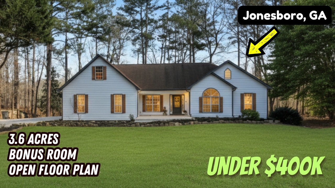 Moving To Jonesboro, GA | 3.6 Acres + Modern Farmhouse = Dream Home Price in Metro Atlanta?