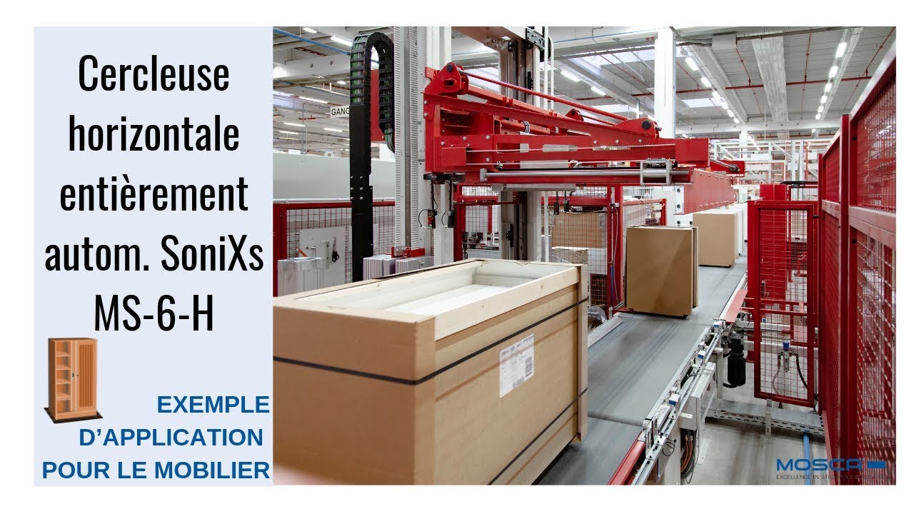 Cercleuse horizontale automatique SoniXs MS-6-H | Mosca Emballage