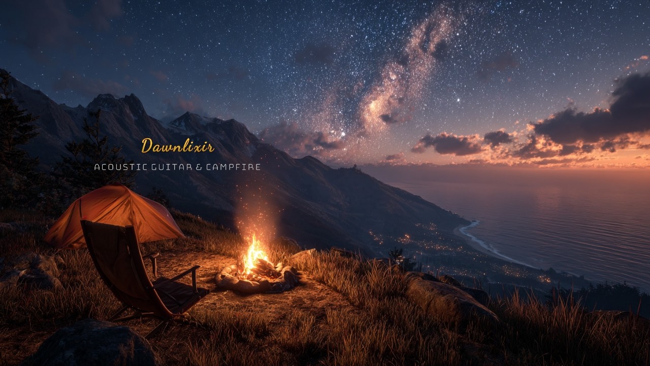 [Dawn] Campfire Indie Folk BGM | Warm Comfort for Sleepless Nights