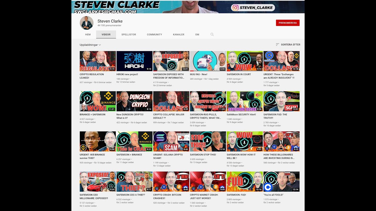 Update about Safemoon Steven Clark