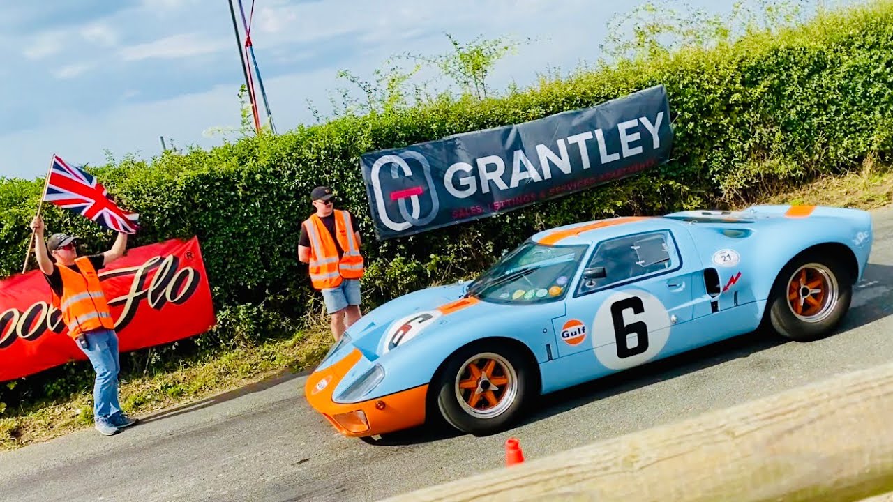 FORD GT40 Get Ready go Go GO! & That CROWD Go WILD Watching from Start Line at SHERE HILL CLIMB 2025