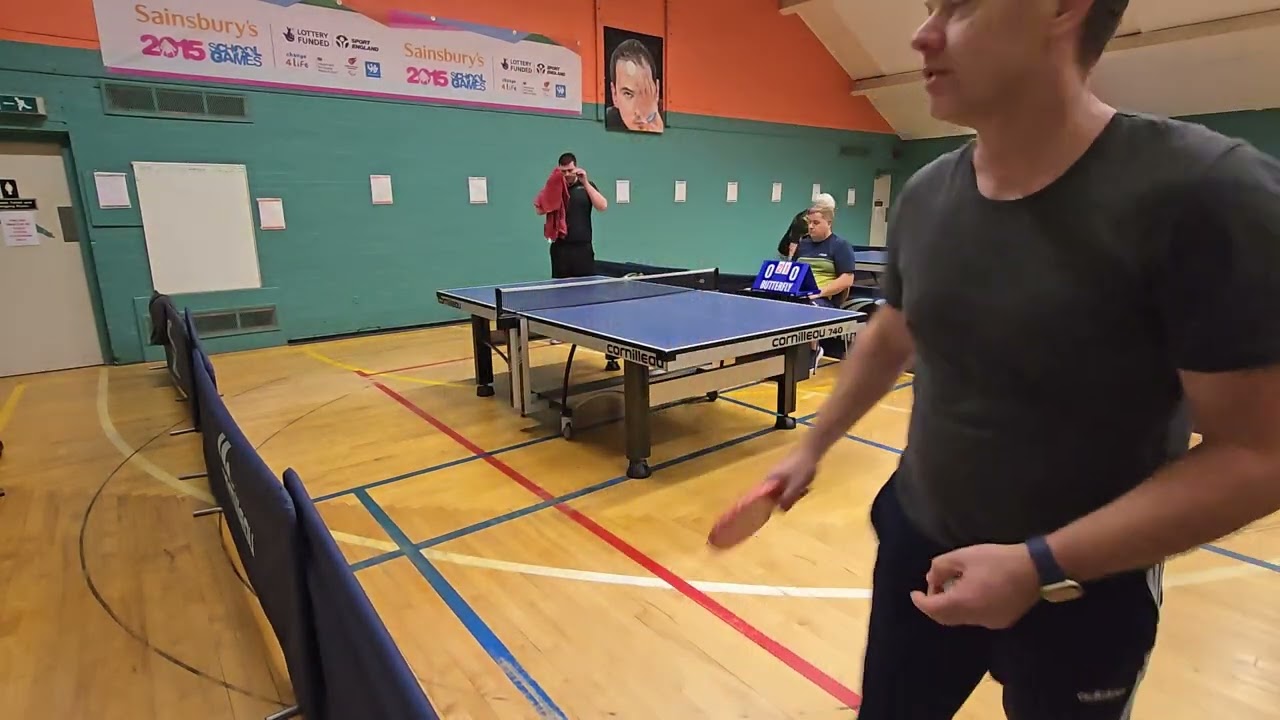 Dan Connell table tennis league match 2 (4/12)