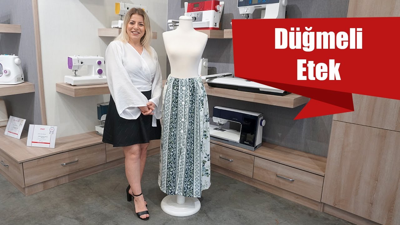 Düğmeli Etek Dikimi