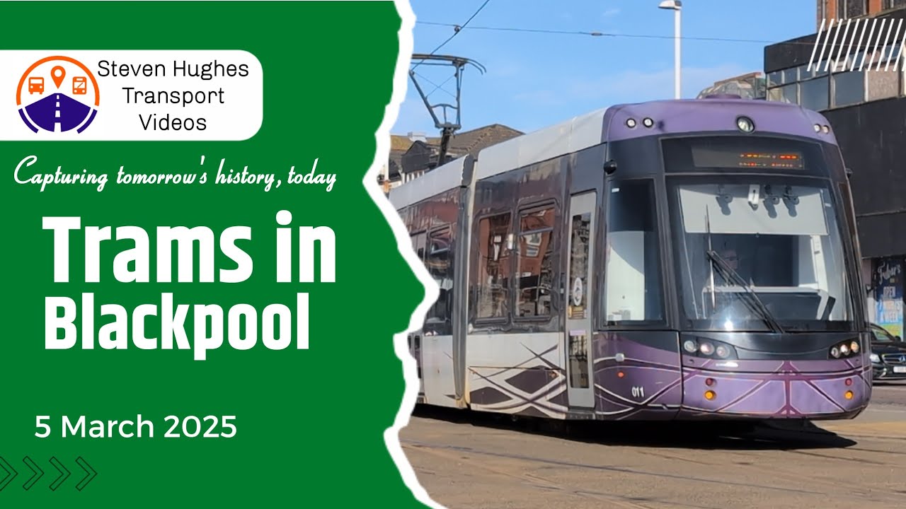 Trams in Blackpool 5 March 2025