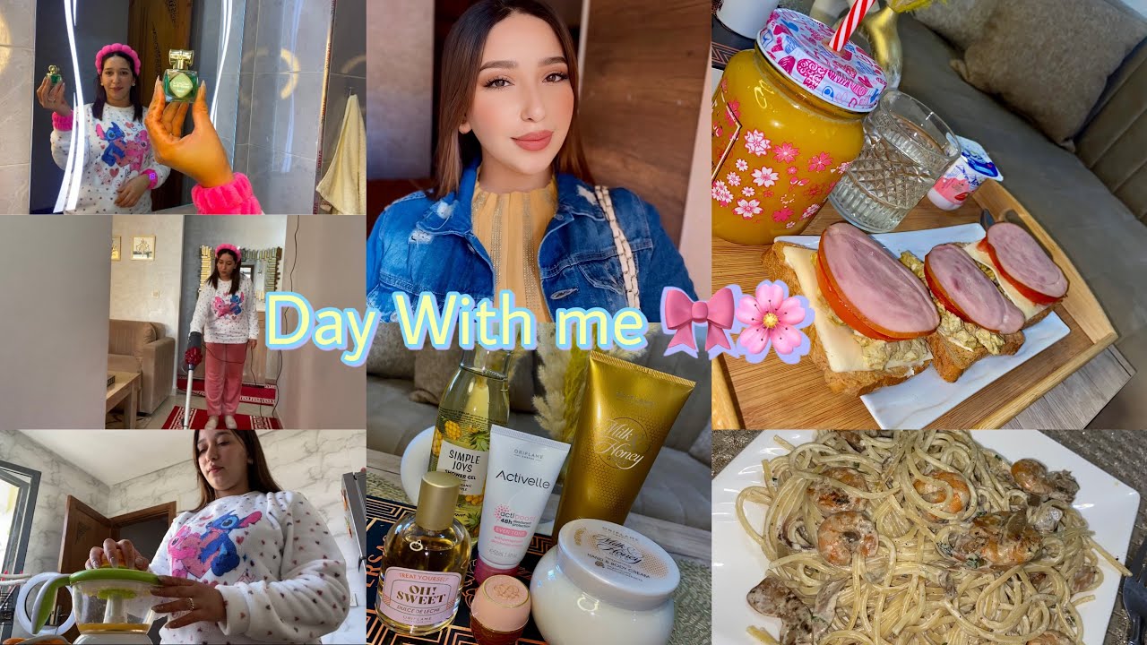 يوم هادئ من حياتي😍دوزو معايا نهاري 🌸وجدت معاكم فطور صحي🥪مشترياتي من أوريفلام🛍️