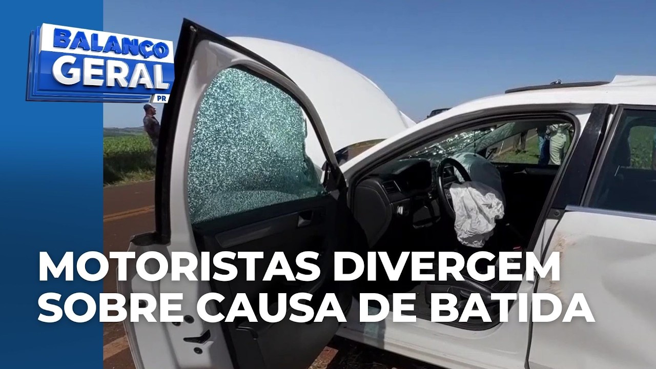 Acidente entre carro e caminhão em Marialva tem versões divergentes