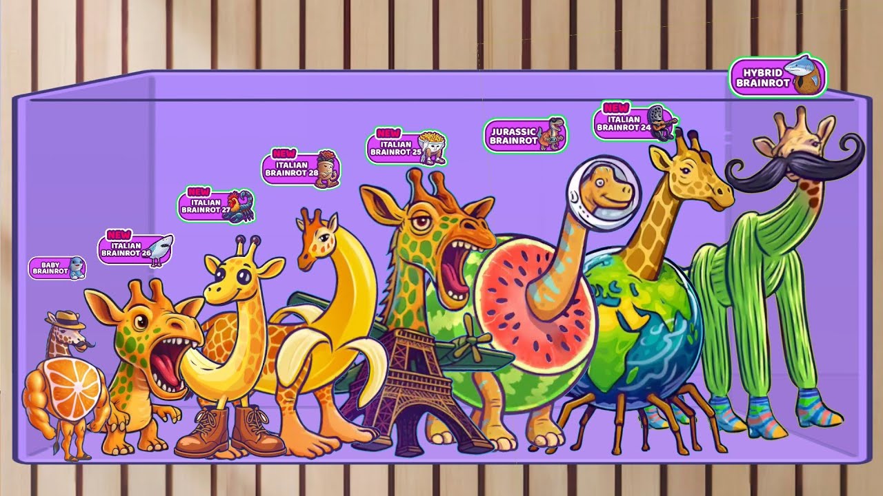Merge Fellas ITALIAN BRAINROT MIX 8 French Brainrot Giraffe / Suika Gameplay Complete ⁉️🎊