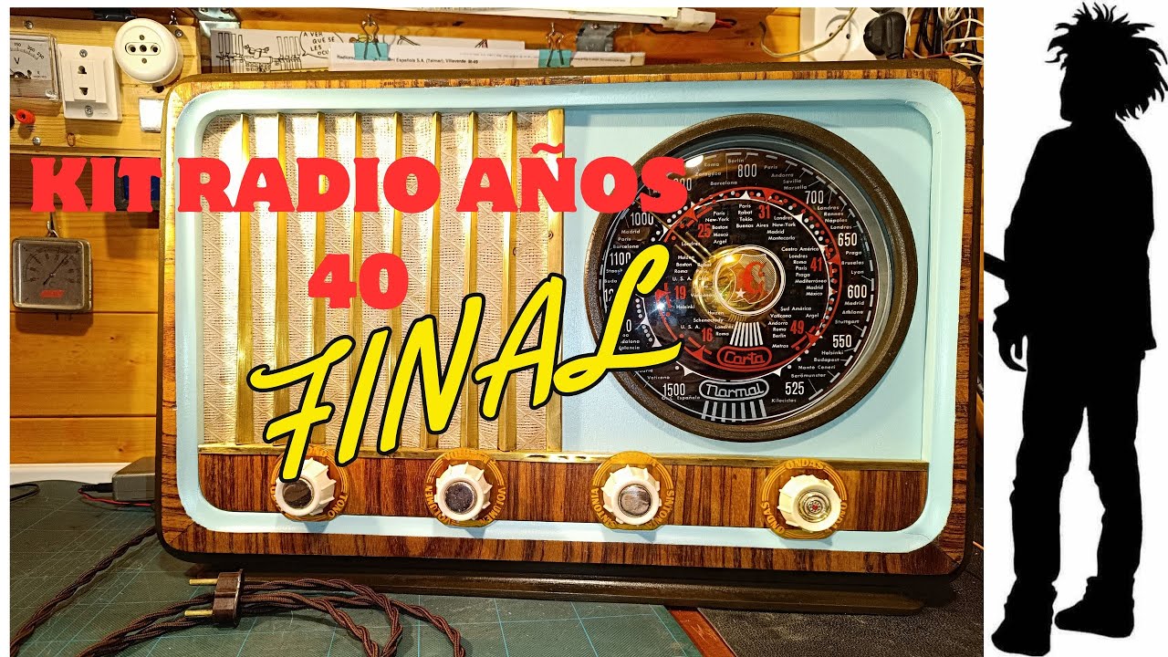 RADIO KIT AÑOS 40 parte final, restauración del mueble
