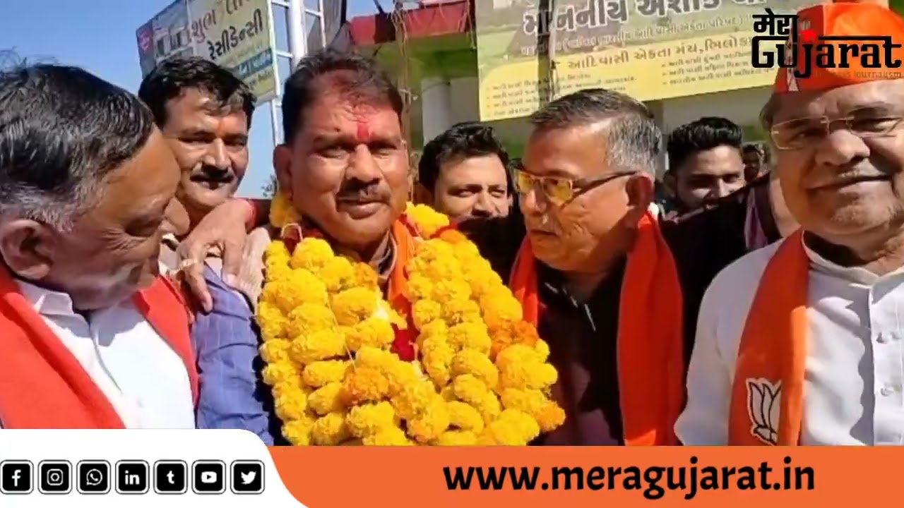 #Arvalli : Victory procession of P C Baranda in Bhiloda