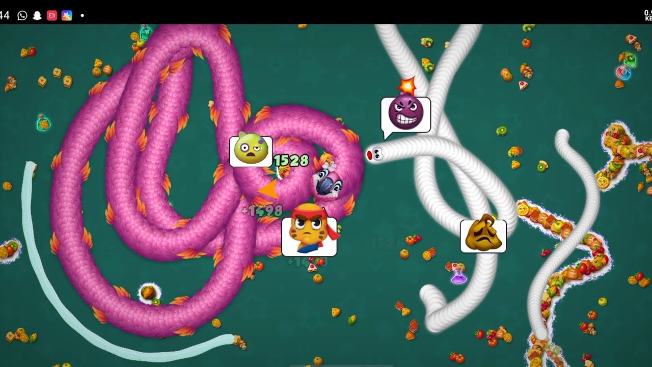 🐍wormsZone.io ❤001Slither snake top 01/Best world record snake Epic cacing 