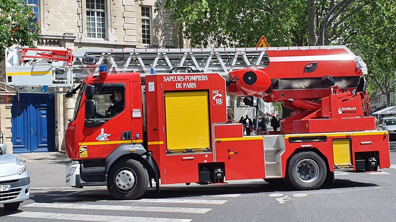 Pompiers de Paris en urgence Compilation 2021 Paris Fire dept fire Trucks, New Ladders responding