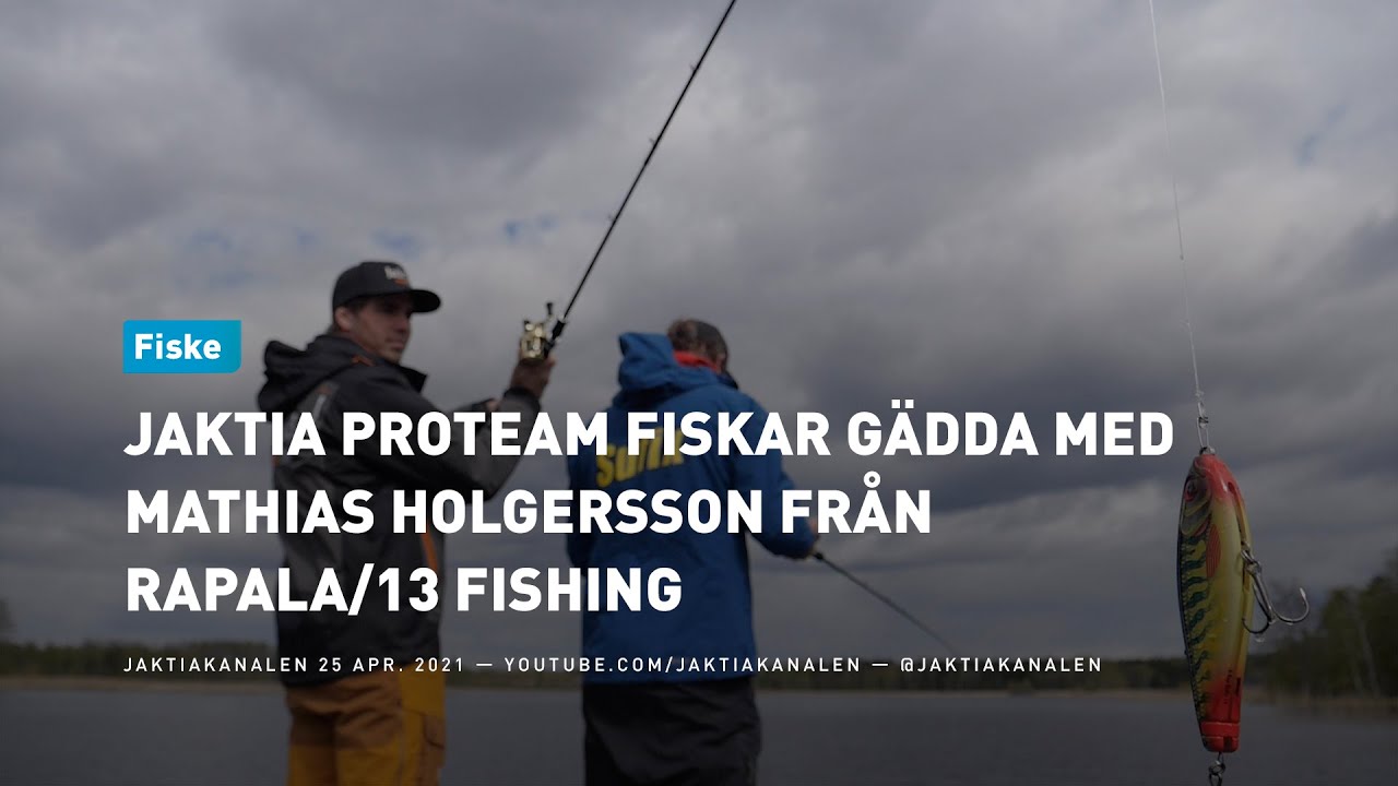 Jaktia Proteam fiskar gädda med Mathias Holgersson från Rapala/13 Fishing