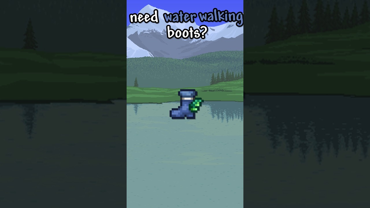 BEST water walking boots seed Terraria #terrariabeginner #terraria #terrariaost #shorts