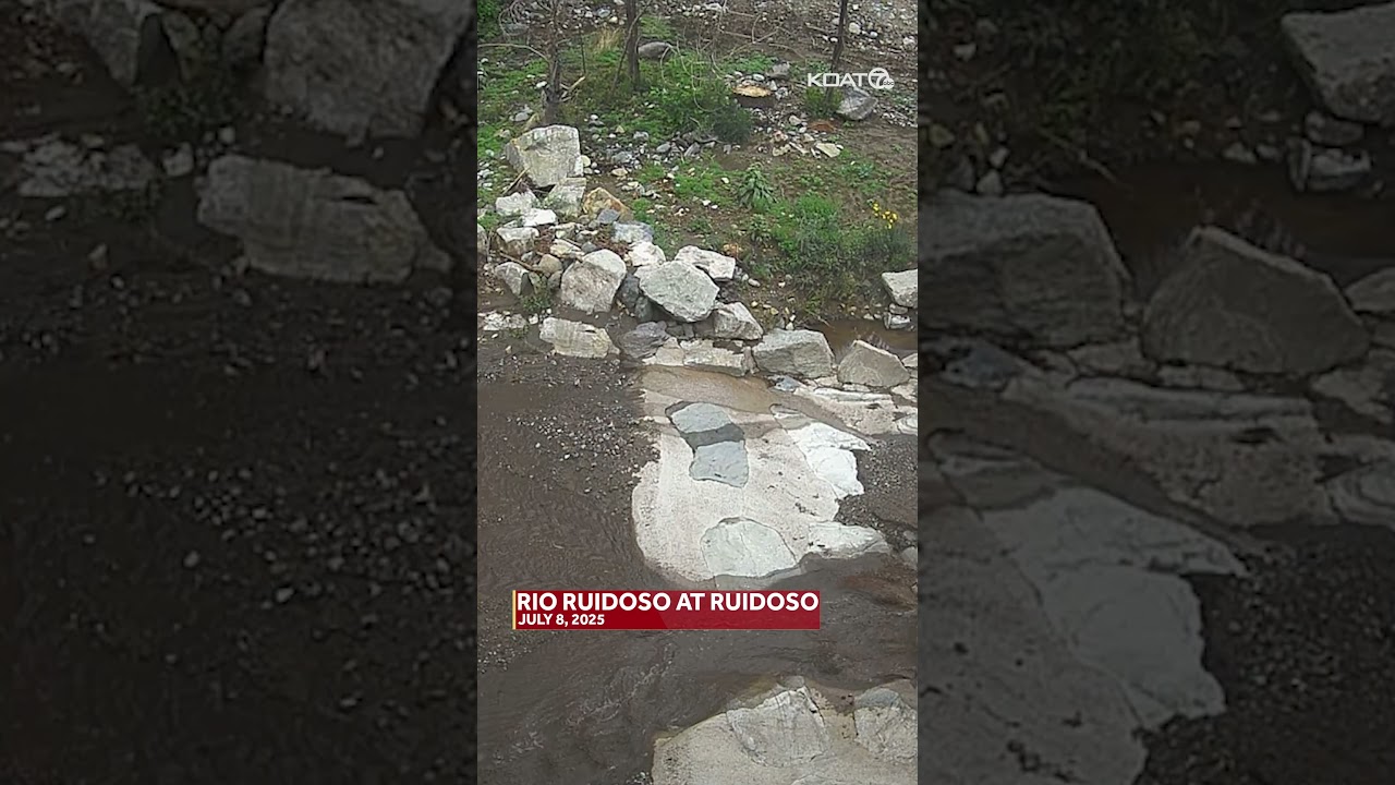 Watch as flash flood enters Ruidoso, New Mexico #ruidoso #flood #flashflood #weather #news