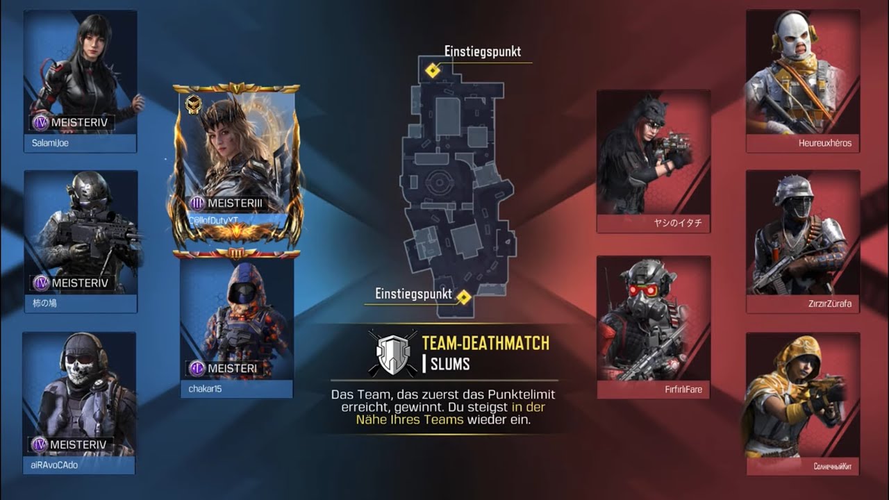 ✨💯✨Call of Duty mobile💢„Slums“ Team Deathmatch, ✨🥇1st.✨💥MASTER III💥🌟 Season 6/ USS 9 👊