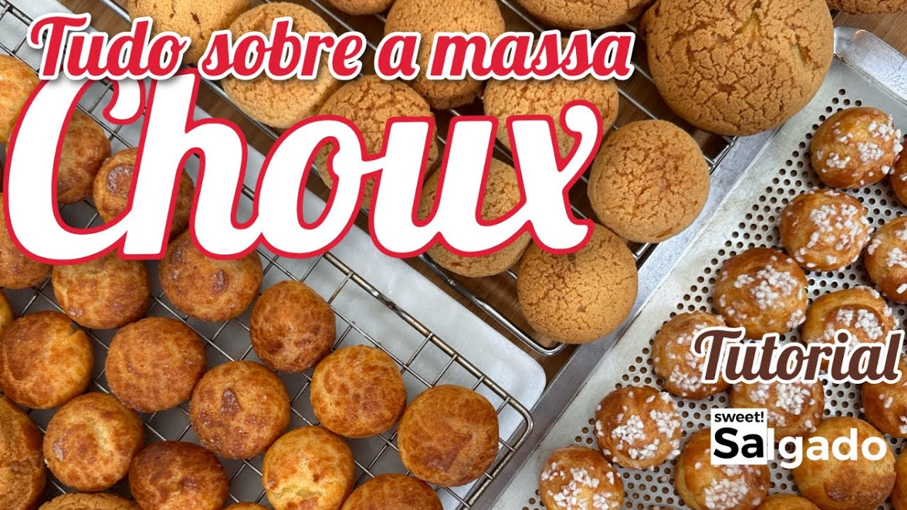 MASSA CHOUX 👉🏼 PROFITEROLES - CHOUQUETTES - CRAQUELIN - PROFITEROL COM SORVETE E CHOCOLATE QUENTE