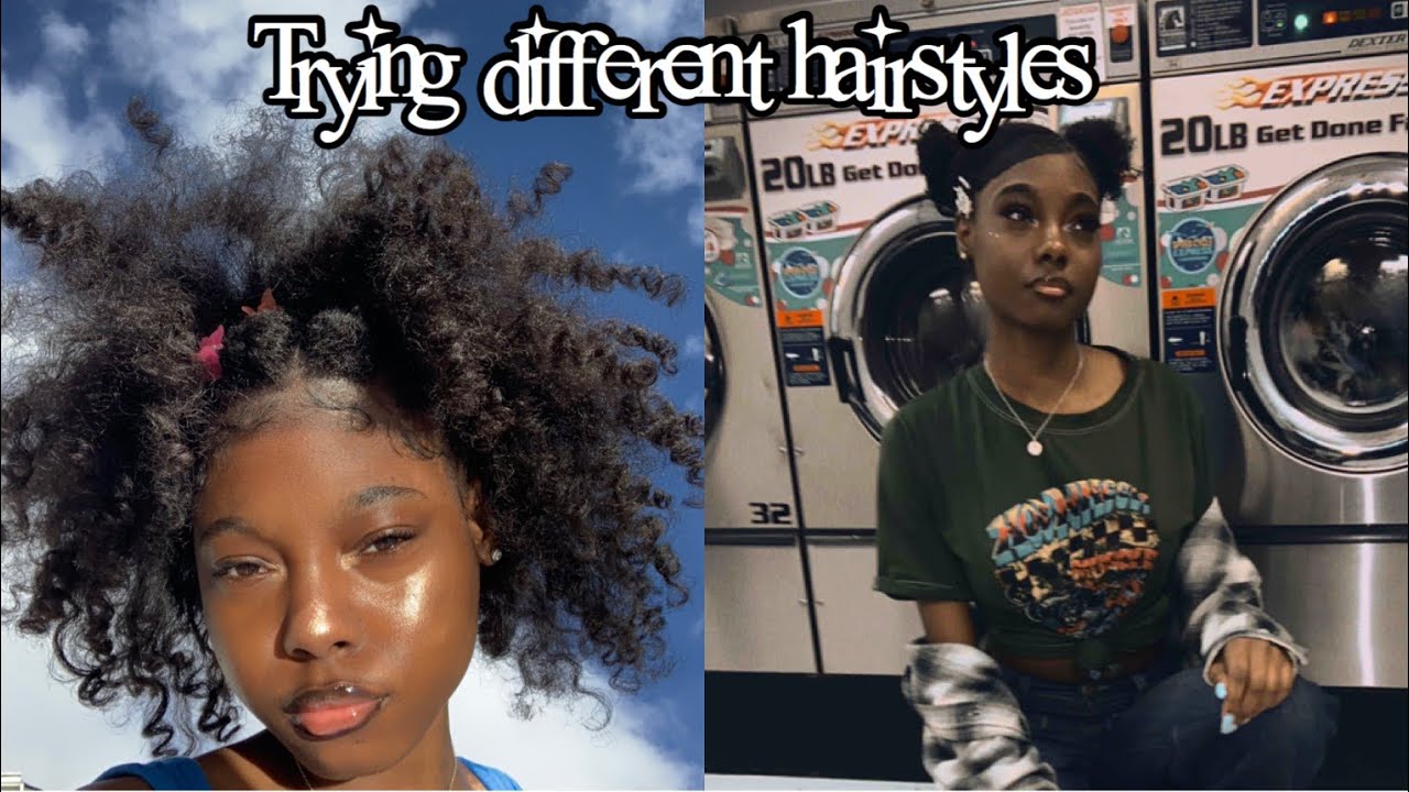 Trying Different Curly Hairstyles For A Week | Zharia’Elizabeth