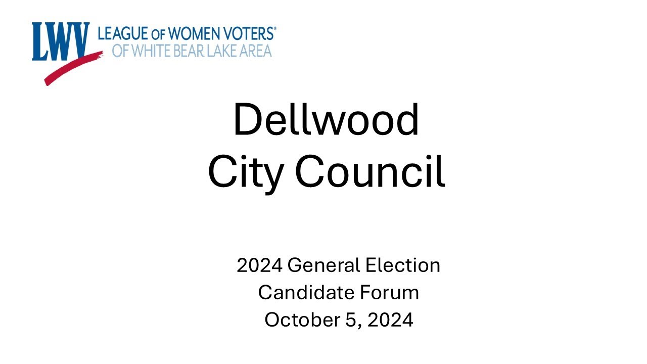 Dellwood City Council 2024 Candidate Forum