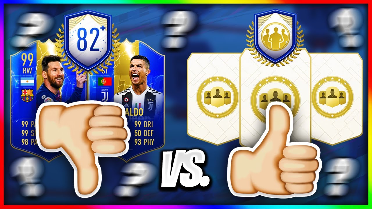WHICH UPGRADE PACK IS BETTER? 82+ vs 80+ PACK OPENING! FIFA 19 Ultimate Team