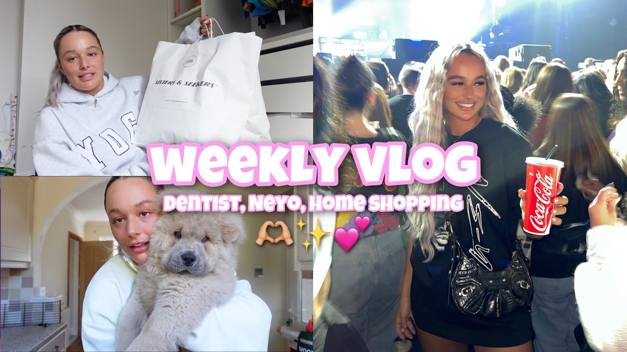 my first weekly vlog! ✨💕🥰 | seeing Neyo home shopping & sisters and seekers pop up 🫶🏼