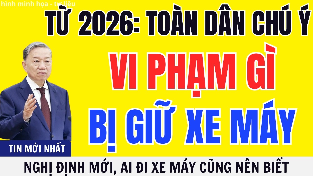 Từ 2026 Những Lỗi Vi Phạm Bị CSGT Tạm Giữ Xe Máy Người Dân Cần Biết