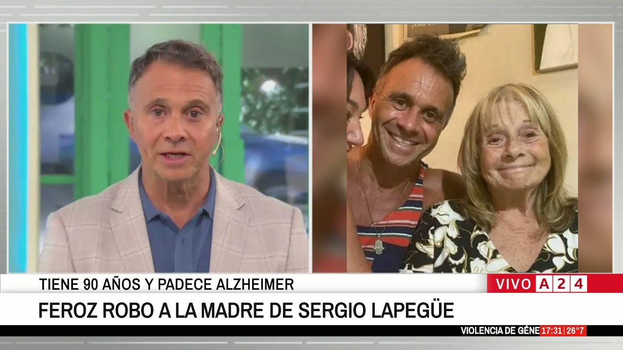 🚨 Feroz robo a la madre de Sergio Lapegüe: tiene 90 años y padece alzheimer