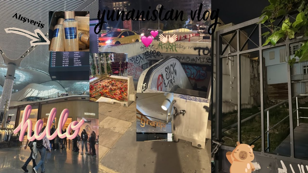 Yunanistan vlog gün 1👐🏻💕
