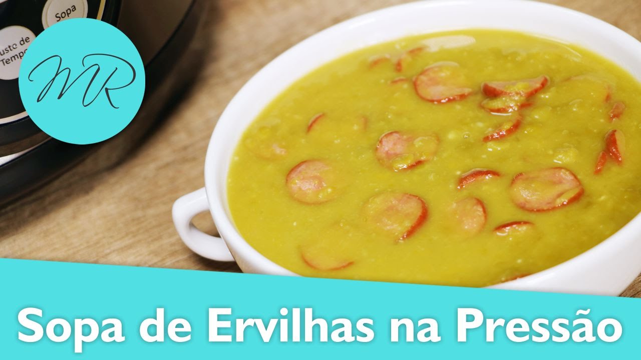 Sopa de Ervilhas na Panela de Pressão Elétrica - Receitas na Pressão